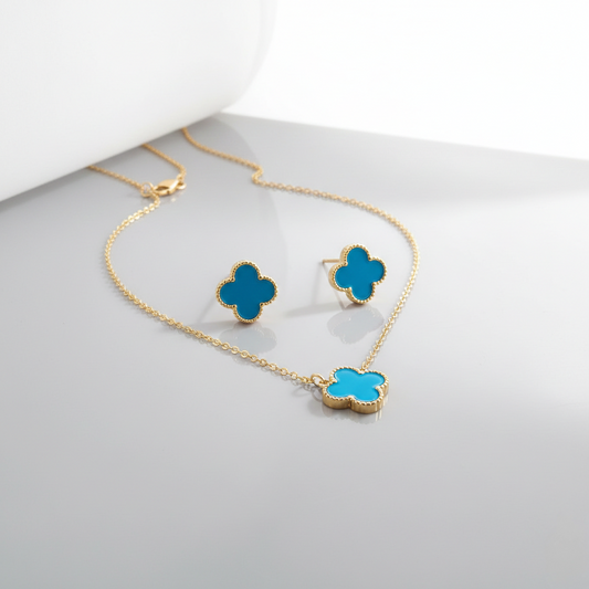 Flower Design Women Fashion Necklace Set S4790330