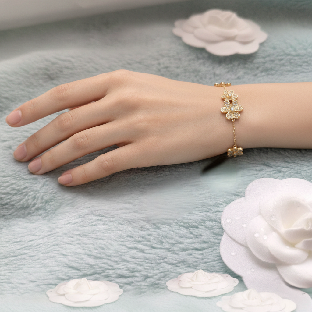 Women's High Quality Gold Plated Bracelet S4514891